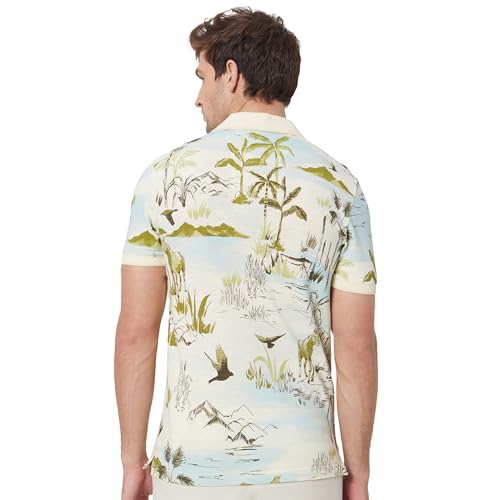 Image of MUFTI Mens Polo Collar Half Sleeve Slim Fit T-Shirts