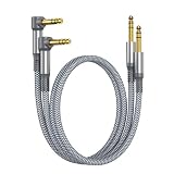 RUXELY Cable Instrumento 6.35mm TRS 1M 2-Pack,Altavoz