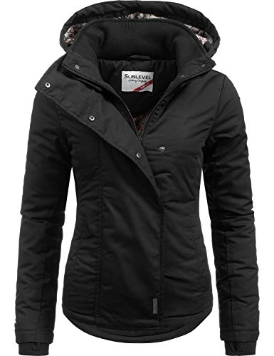 Preisvergleich Produktbild Sublevel Damen Übergangsjacke Outdoorjacke 46550D All Black Gr. XL