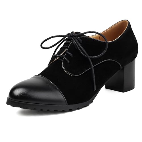 Chaussures Richelieu Bviennic talon bloc moyen confortable taille 38