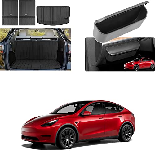 7 Seat Model Y Rear Trunk Mat And Sunglasses Holder #TOP28