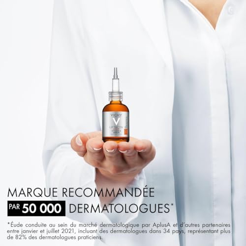 Vichy - Liftactiv H A Vitamine C Sérum - Sérum Visage Antioxydant Enrichi en Vitamine Cg, Pycnogenol et Acide Hyaluronique - Action anti-rides et Anti Fatigue - Pour tous Types de Peau