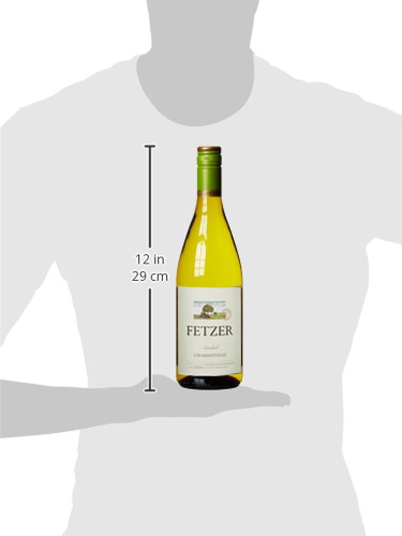 Fetzer Sundial Chardonnay Trocken (6 x 0,75 l) – Fruchtiger Weißwein aus Kalifornien, der sonnenverwöhnten West-Küste der USA