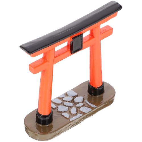 Décoration de jardin zen avec petite porte Torii pour micro paysage