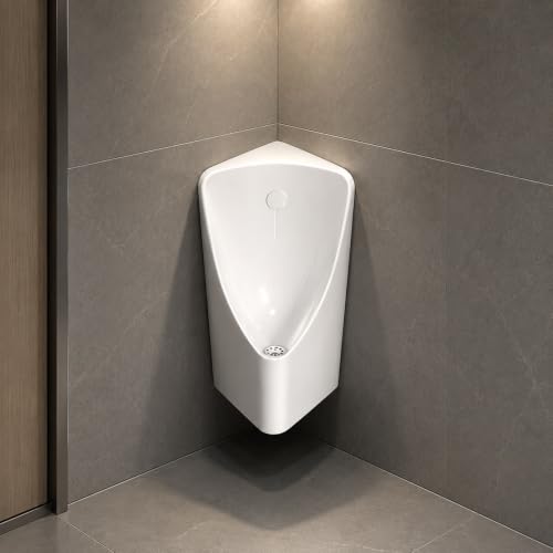 Urinario de pared con válvula mecánica sin baterías y descarga potente en cascada para negocios