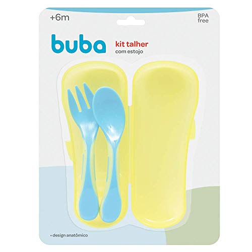 Buba Kit Talher Baby Com Case Azul