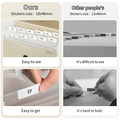 Jimeiqi Expanding File Folder, 13 Pocket Accordian Filing Folder With Pockets With Elastic Buckles Closure, Document Organizer, Perfect For Home School Office (Pink) #TOP1