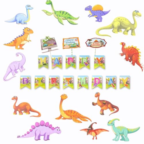 Image of Wanna Party DinosaurTheme Decoration Kit - Combo of 17 PCS