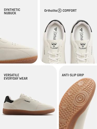 Image of hummel Classic Elite Casual Sneaker for Men Lightweight Breathable with Enhanced Comfort Cushioned Insole and Slip-Resistant Work and Play Casual Shoes