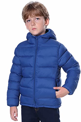 Image of Hooded Puffer Jackets for Boys and Girls - Lightweight and Packable - Autumn and Winter Coat, Warm and Comfy