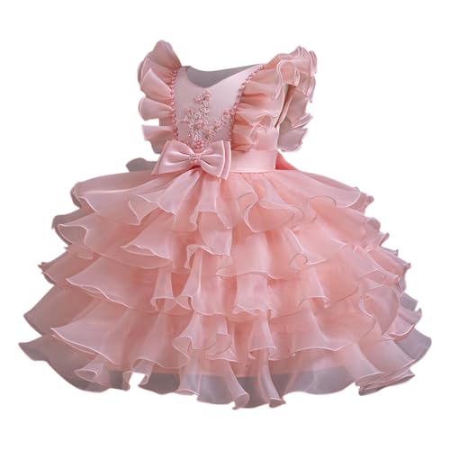 Lmdudan 3-12 Y Girls Puffy Layered Princess Dresses 2025 Cute Sleeveless Back Zipper Dresses Birthday Party Prom Girl Dress