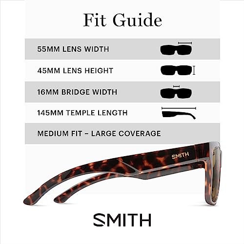 Image of SMITH Optics Lowdown 2 Sunglasses - Performance Sports Active Sunglasses For Running or Everyday Wear - For Men & Women - Tortoise + Brown ChromaPop Glass Polarized Lenses
