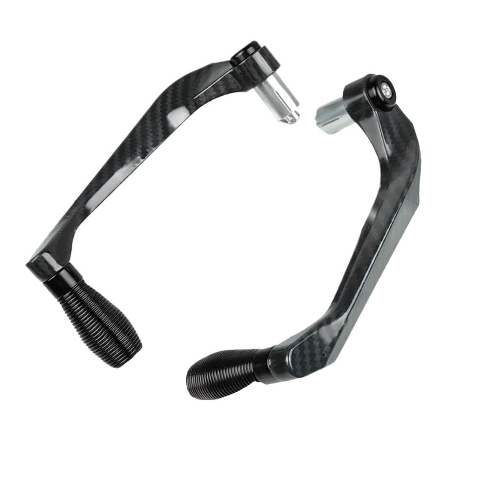 WGRUKLBD Motorcycle CNC Aluminum Alloy Carbon Fiber Handlebar Brake Clutch Lever Hand Guard Protector Modification Accessories Handguard Handlebars Protector