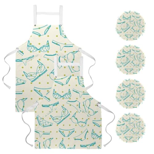 Tablier de cuisine pour nettoyage de la maison et protection textile
