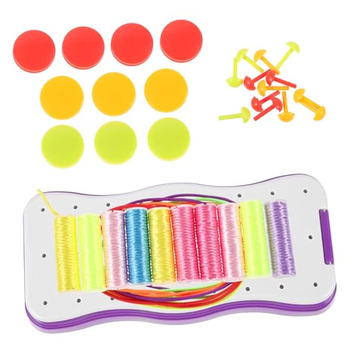 IWOWHERO DIY Bracelet Weaving Rack Knitting Machine Set Loom Kit for Girls Lanyards Tool Kit Weaving DIY Craft