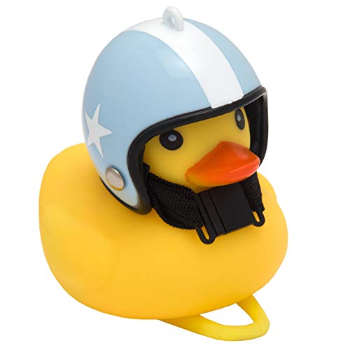 Liix Fahrradhupe Deko Ente, Racing Streifen - Blau, 784