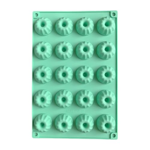 HEYZAKKA Cakes Moulds,Functional 20 Slot Silicone Miniature Cake Moulds Nonstick Baking Moulds For Cakes Muffins Brownies And Puddings