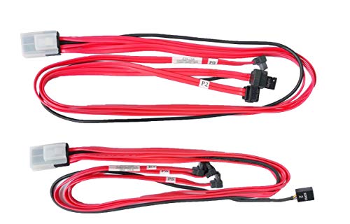 Cable Plus 2.1 FT Internel Mini SAS SFF-8087 to 3 SATA + SGPIO (7Pin) Compatible P1574AC30650-H, Red