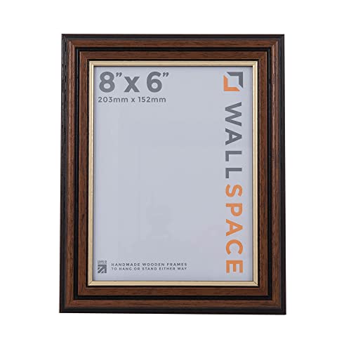 Brown frame with Gold Inset, Brown with Gold Line, 8x6 inches - Image 3