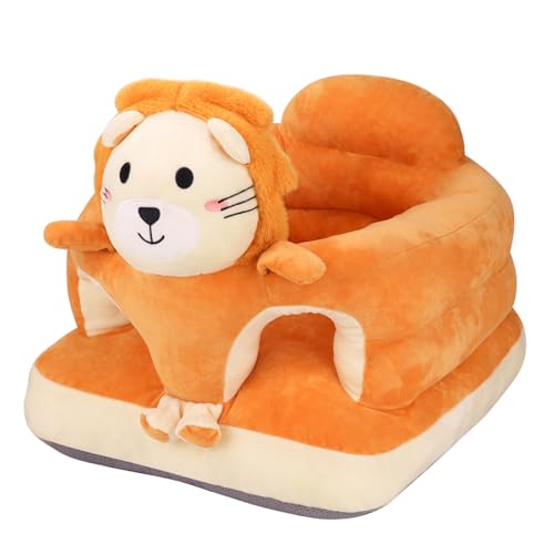Image of KAKIBLIN Baby Sit Up Chair Support Sofa,Sit Me Up Floor Seat for Baby,Soft Plush Cartoon Animals Learning to Sitting Chair Seats for 3-24 Month Girls and Boys,PP Cotton Full Filling