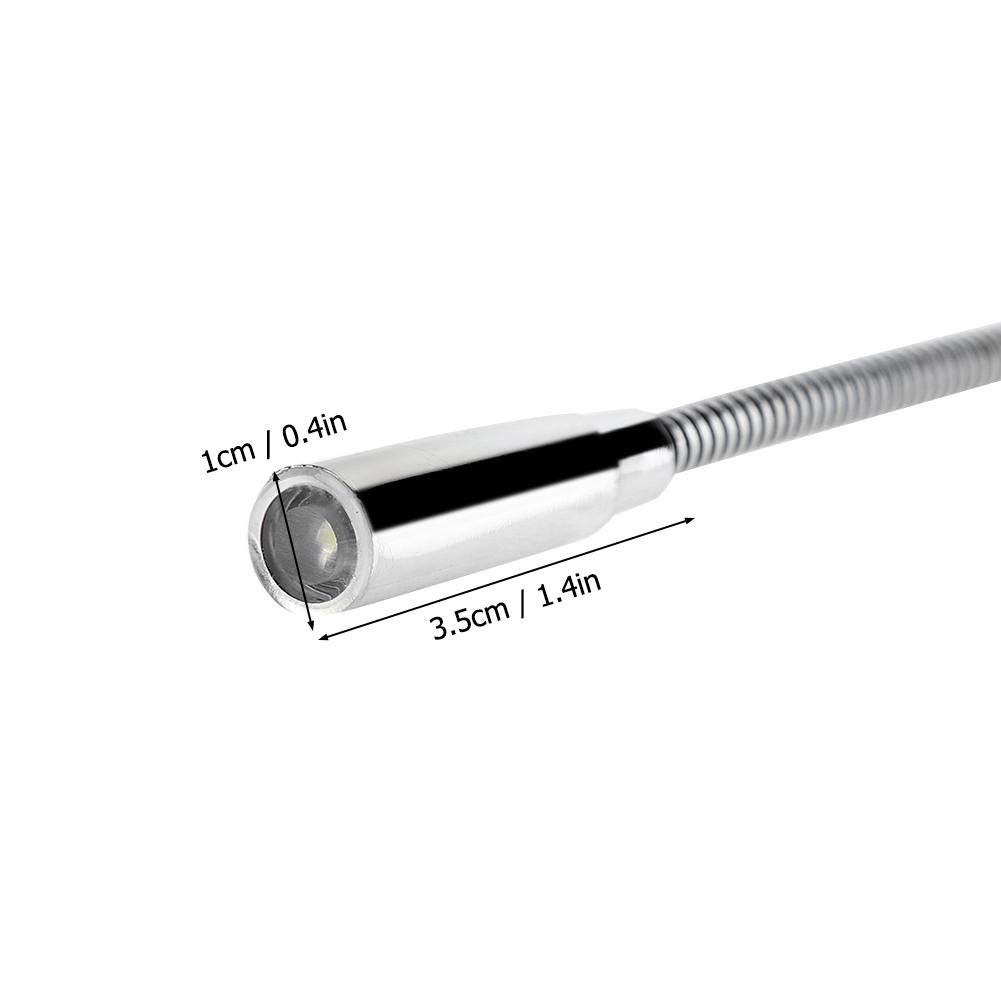 Elastyczna lampka na szyję, mini lampka nocna USB, LED do czytania gęsia szyja jasna komputerowa robocza do nauki domu sypialni laptopa notebooka PC