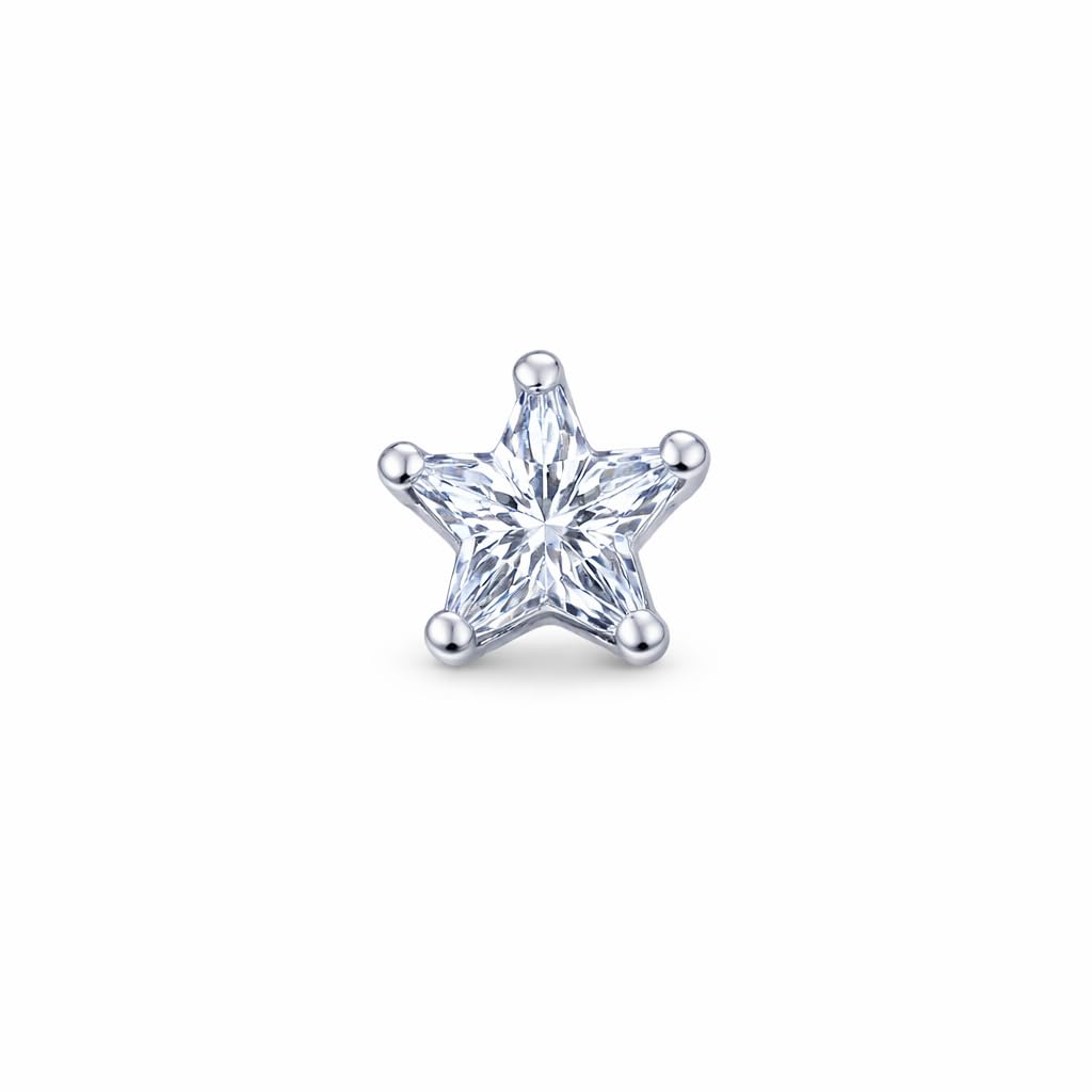 tvisva jewels 925 Sterling Silver Star Shape Nose Pin for Women & Girls-picture-17