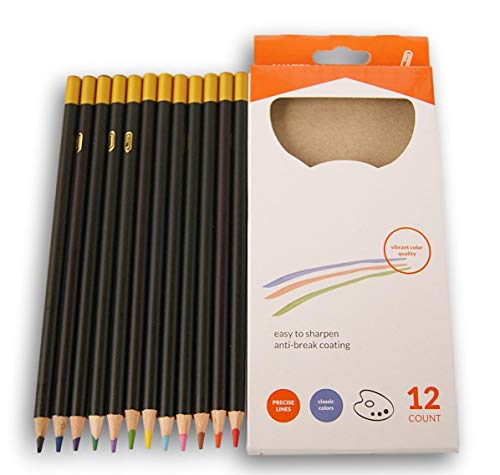Watercolor Pencils - Sketching Shading Drawing Art Tools - 12 Count