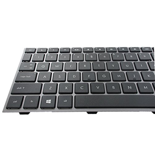 Sunmall New Laptop Keyboard With Frame For Hp Probook 4540S 4540 4545S Series Compatible With Part Number 702237-001 683491-001 701485-001 Grey Frame Us Layout #TOP4