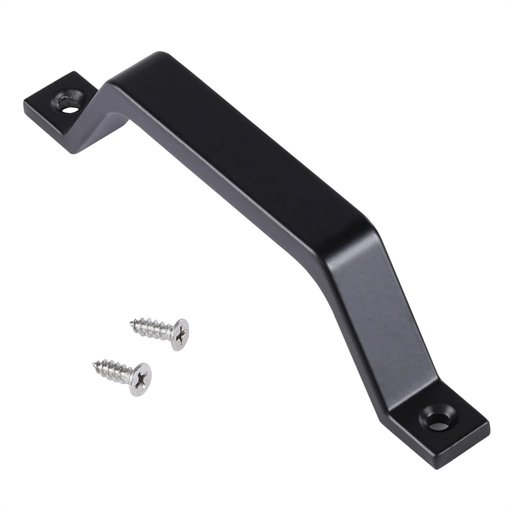 Poignée pour porte de grange coulissante en fer noir robuste pour placard