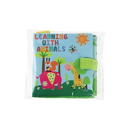 Plzlm Infantil del bebé Juguetes Blandos Libros de paño del susurro de Sonido para la Educación Sonajero Cochecito