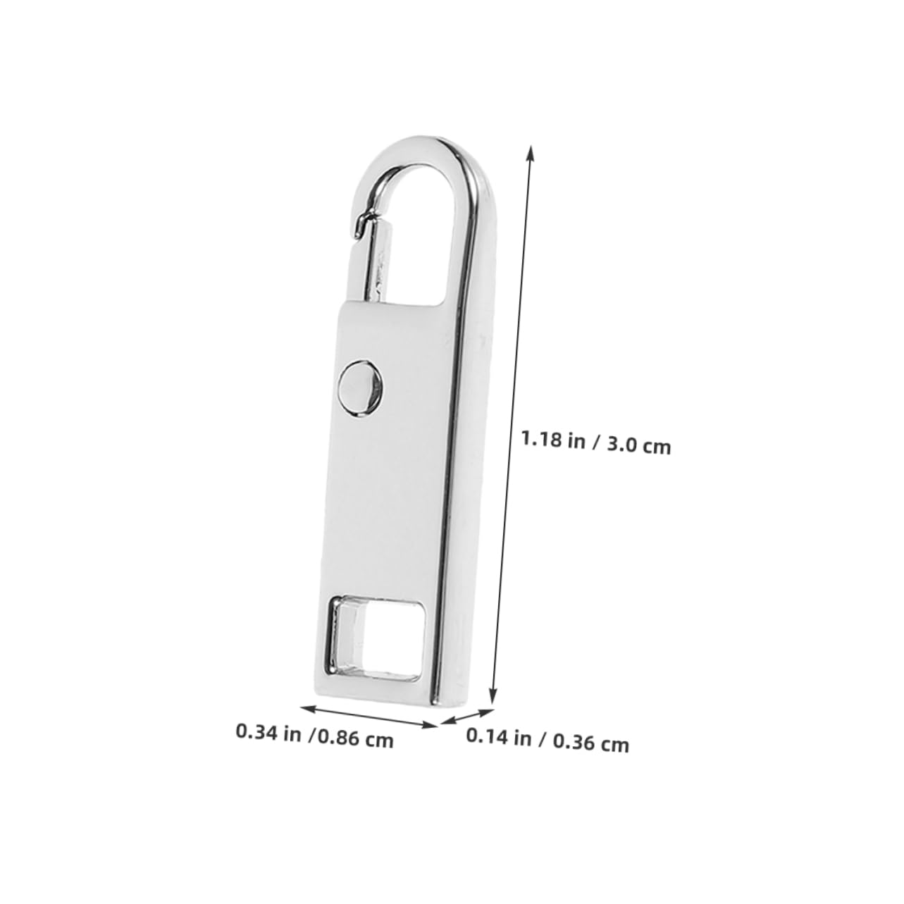 Operitacx Zipper Parts Kit 6pcs Metal Zipper Pull Tab Repair Multi-Functional Universal Suitcase Bag Purse Fixer