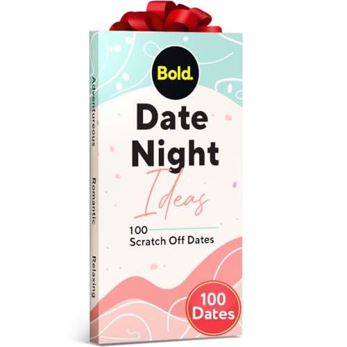 Bold. 100 Scratch Off Date Night Ideas Cards - Romantic Couple Gifts - Fun Date Ideas for Him/Her/Boyfriend/Girlfriend - Cool for Couples - Perfect Couples Birthday/Valentines Day Gift