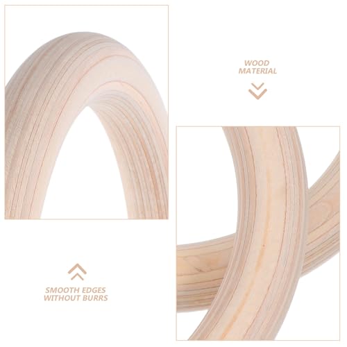Anillas gimnasticas de madera con correas ajustables miniatura 3