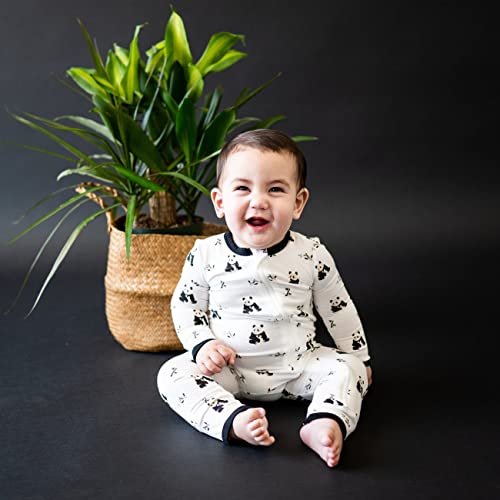 Kyte Baby Soft Bamboo Rayon Rompers, Zipper Closure, 0-24 Months (3-6 Months, Black And White Zen) #TOP3