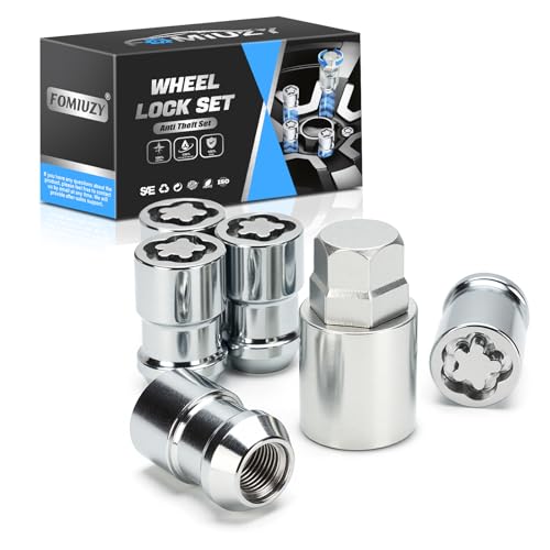 FOMIUZY Wheel Lock Lug Nut Set 1/2-20 Anti Theft Fit ...