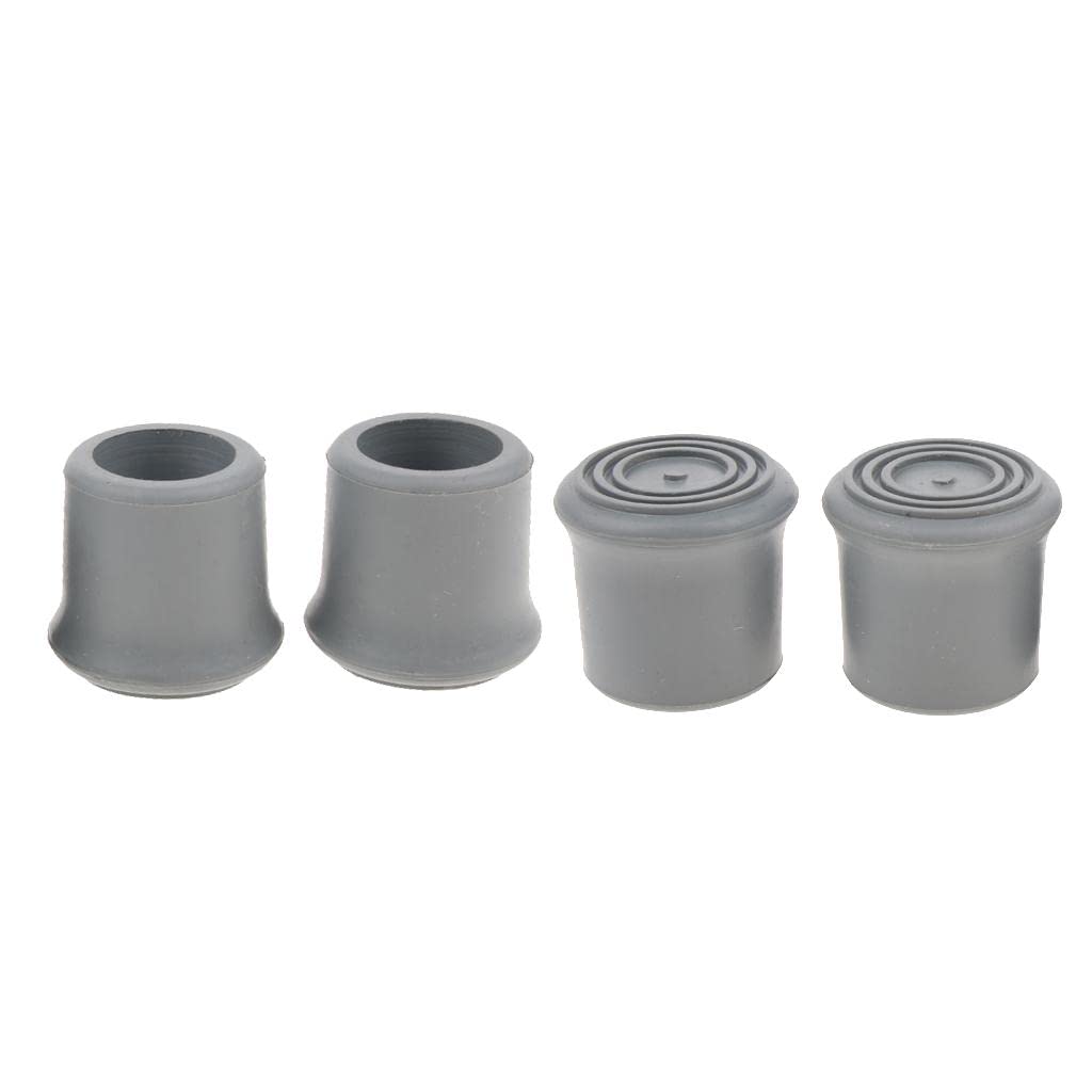 Oshhni Cubiertas Antideslizantes para Bastones de Trekking 4 Unidades