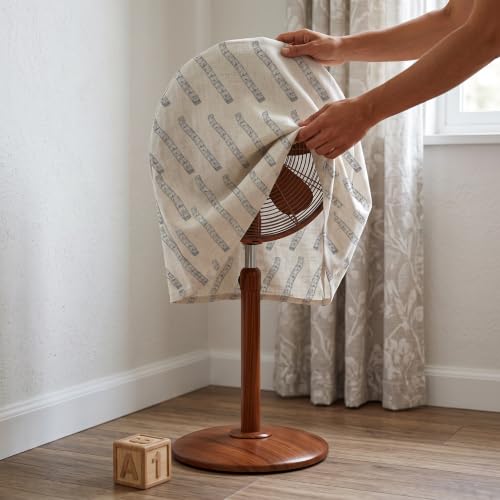 Funda antipolvo para ventilador con acabado textil premium protector de hogar 4