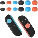 12PCS Thumb Grips Compatible with Nintendo Switch 2,Thumb Grip Caps for Switch 2,Enhanced Gaming Grip Set, Improve Control and Guard Joystick Wear, Grip Button Stick Cover(Blue, Orange, Black)