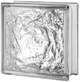 Quality Glass Block 8 x 8 x 3 Ice Glass Block