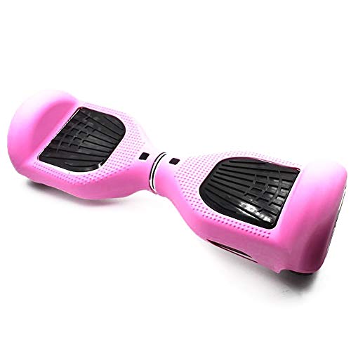 Isuper De Silicona Caso de la Cubierta a los arañazos Protector de la Piel para Wrap 6.5' 2 Ruedas autobalanceo eléctrico Hoverboard Scooter - Rosa