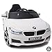 ATAA BMW 6 GT Licenciado 12v - Blanco - Coche eléctrico para niños batería 12v con Mando Control Remoto Padres