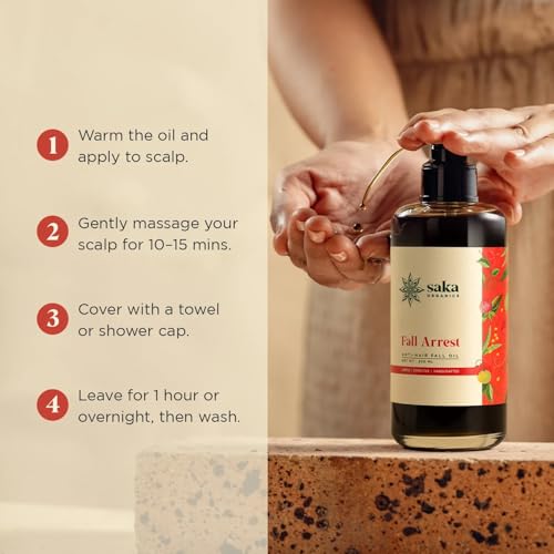 Image of Saka Organics Anti Hair Fall Oil With Amla & Red Onion 200ML