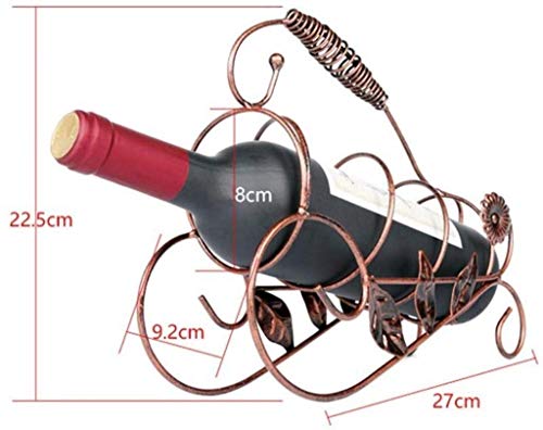 Soporte para botellas de vino moderno de hierro 27x22.5 cm miniatura 6