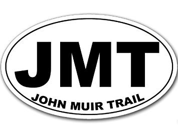 MAGNET Oval JMT John Muir Trail National Park Magnet(decal Magnetic) 3 x 5 inch