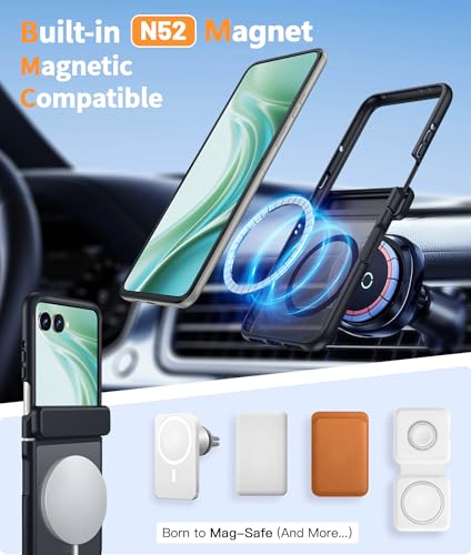 Image of FNTCASE for Motorola Razr Ultra 2026 Case: Moto Razr Ultra 2025 Case [Hinge Protection] Translucent Matte Cases [Compatible with Magsafe] [Screen Protector] Military Grade Shockproof Protective Cover