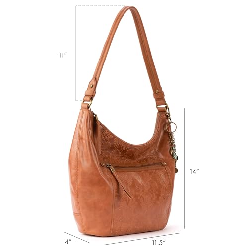 Image of The Sak Sequoia Hobo Bag - Premium Large Leather Women's Handbag for Everyday & Travel - Durable Purse With Zipper Pocket