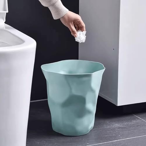 Caneca de basura simple sin tapa azul 12L para hogar miniatura 6