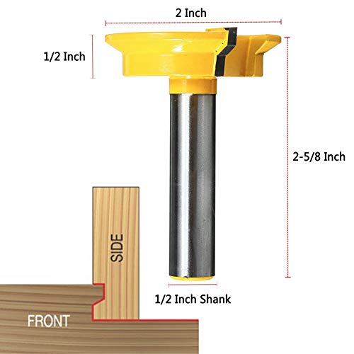 Fraise de verrouillage d'angle Yakamoz pour éliminer les joints de tiroir lâches tige 1,27cm