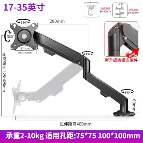 Support pneumatique pour écran d'ordinateur mini bras - 6