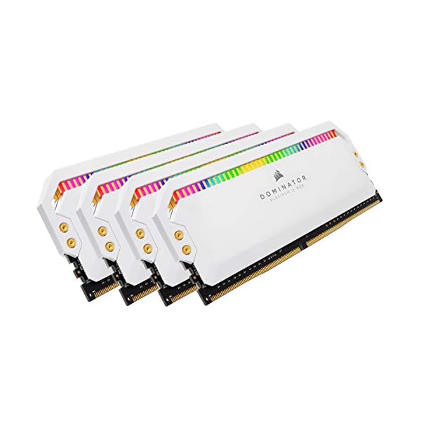 Corsair Dominator Platinum RGB 32 GB DDR4 3200MHz C16, AMD Optimizado LED RGB Memoria de Sobremesa Rendimiento de Alta, Respuesta Ajustados, 12 Direccionables CAPELLIX Leds RGB, 4 x 8 GB, Blanco - Image 3
